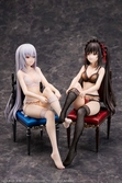 Date a bullet statuetten pvc 1/7 kurumi tokisaki & white queen 17 cm