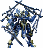 Knight's & magic figurine moderoid plastic model kit ikaruga dx-scale 19 cm