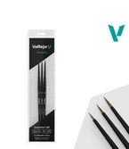 Gundam acc - set de 3 pinceaux definition série pro modeler n°04/03/02