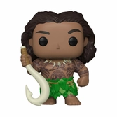 Vaiana : la légende du bout du monde 2 pop! & buddy vinyl figurine maui with fish hook 9 cm