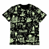 Disney by loungefly tee t-shirt unisexe haunted mansion (l)