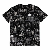 Disney by loungefly tee t-shirt unisexe haunted mansion (l)
