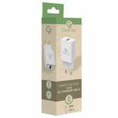 Chargeur embout secteur usb 12w / 2,4a - blanc