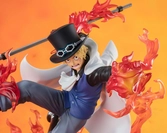 One piece statuette pvc figuarts zero extra battle sabo fire fist rook check 19 cm