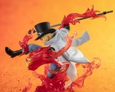 One piece statuette pvc figuarts zero extra battle sabo fire fist rook check 19 cm