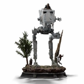 Star wars statuette 1/20 demi art scale at-st and chewbacca 53 cm