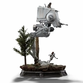 Star wars statuette 1/20 demi art scale at-st and chewbacca 53 cm