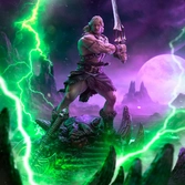Masters of the universe statuette 1/10 deluxe art scale he-man unleashed 34 cm