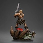 Masters of the universe statuette 1/10 deluxe art scale he-man unleashed 34 cm