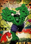 MARVEL SILVER AGE - Magnetic Metal Poster 45x32 - Hulk