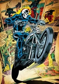 MARVEL SILVER AGE - Magnetic Metal Poster 45x32 - Ghost Rider