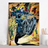 MARVEL SILVER AGE - Magnetic Metal Poster 45x32 - Ghost Rider