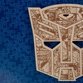 Transformers autobot - plaque décorative en bois