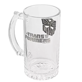 Transformers autobot - logo - chope en verre