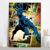 MARVEL SILVER AGE - Magnetic Metal Poster 45x32 - Black Panther