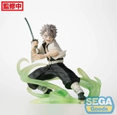 Demon slayer: kimetsu no yaiba statuette pvc xross link anime sanemi shinazugawa hashira training arc 12 cm