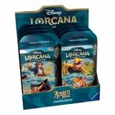 Disney lorcana tcg présentoir decks de démarrage azurite sea (8) anglais