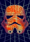 STAR WARS MASKED TROOPER - Magnetic Metal Poster 45x32 - Chiped