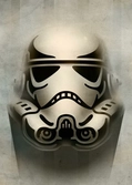 STAR WARS MASKED TROOPER - Magnetic Metal Poster 45x32 - Animated