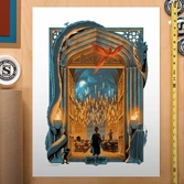 Harry potter impression art print harry potter et la chambre des secrets 46 x 61 cm - non encadrée