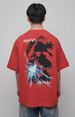 Naruto shippuden t-shirt graphic red (m)