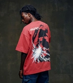 Naruto shippuden t-shirt graphic red (m)