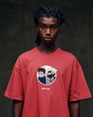 Naruto shippuden t-shirt graphic red (m)