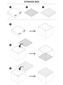 Mickey - tabouret & rangement - '30x30x30cm'