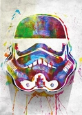 STAR WARS MASKED TROOPER - Magnetic Metal Poster 45x32 - Splashed