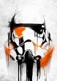 STAR WARS MASKED TROOPER - Magnetic Metal Poster 45x32 - Banksy