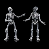 Graveyard skeletons pack 4 figurines