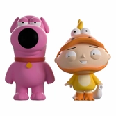 Family guy pack 2 vinyl figurines stewie & brian trick-or-treating 10 cm