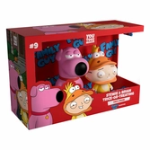 Family guy pack 2 vinyl figurines stewie & brian trick-or-treating 10 cm