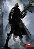 MARVEL DARK EDITION - Magnetic Metal Poster 45x32 - Nick Fury