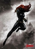 MARVEL DARK EDITION - Magnetic Metal Poster 45x32 - Black Widow