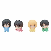 Attack on titan pack 4 figurines chibi akatans 5 cm