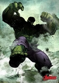 MARVEL DARK EDITION - Magnetic Metal Poster 45x32 - Hulk
