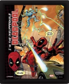 DEADPOOL - 3D Lenticular Poster 26X20 - Attack