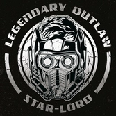 GUARDIANS OF THE GALAXY 2 - Canvas 40X40 - Star Lord Legendary Outlaw
