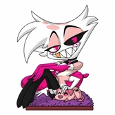 Hazbin hotel vinyl figurine angel dust 10 cm
