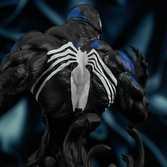 Marvel - venom black & blue variant" - buste 1/6 15cm"
