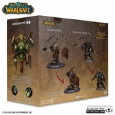 World of warcraft pack 2 statuettes pvc 1/12 dwarf hunter: beast master & pandaren: monk (gold label) 15 cm
