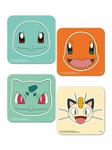 Dessous-de-Verre Pokemon : Faces - Pack de 4