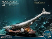 Wonders of the wild statuette mosasaurus (dx) 42 cm