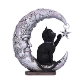 Figurine d'ornement luna compagnon de la lune et du chat 18.8cm
