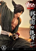 Ninja scroll statuette ultimate premium masterline series 1/4 jubei versus tessai 101 cm