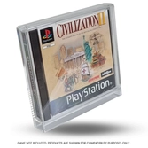 Evoretro - premium acrylic case for playstation 1/single cd pack of 2
