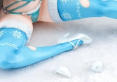 Girls' frontline statuette pvc 1/6 vsk-94 christmas eve detective heavy damage ver. 16 cm