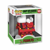 Joyeux noël, charlie brown ! pop! deluxe vinyl figurine snoopy & doghouse 9 cm