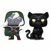 Dungeons & dragons pack 2 pop! movies vinyl figurines drizzt & guenhwyvar 9 cm